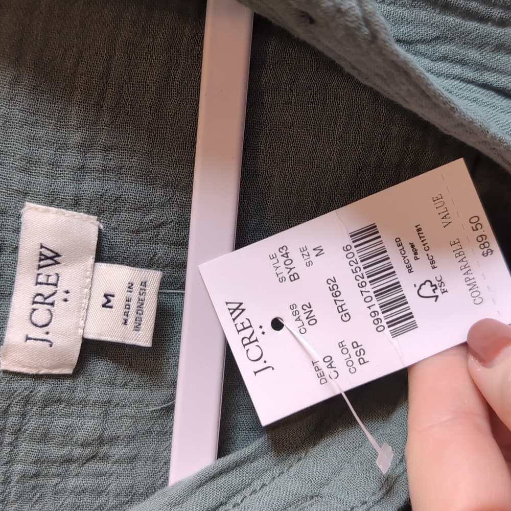 J. Crew Factory Gauze Shirt - Picture 2 of 4